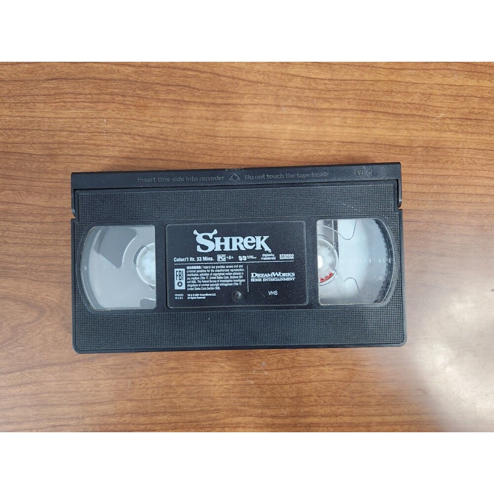 Vintage 2001 Shrek DreamWorks Home Entertainment VHS ~ No Sleeve